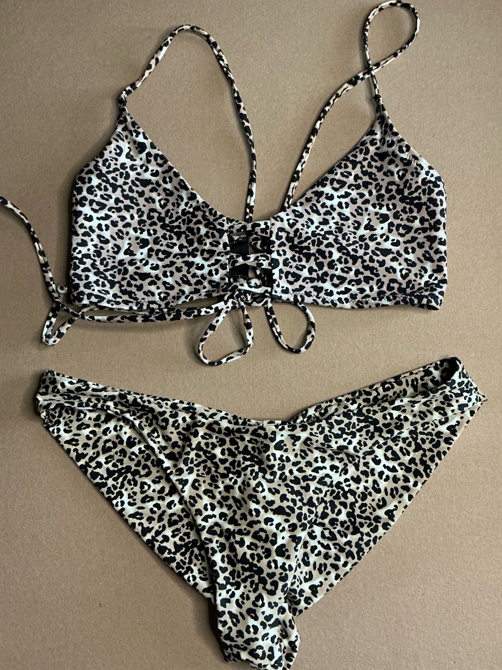 Leopard print bikini